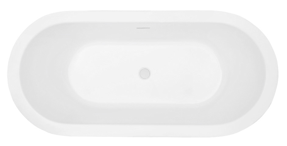 Акриловая ванна ABBER 170x80 AB9345-1.7 белая глянцевая