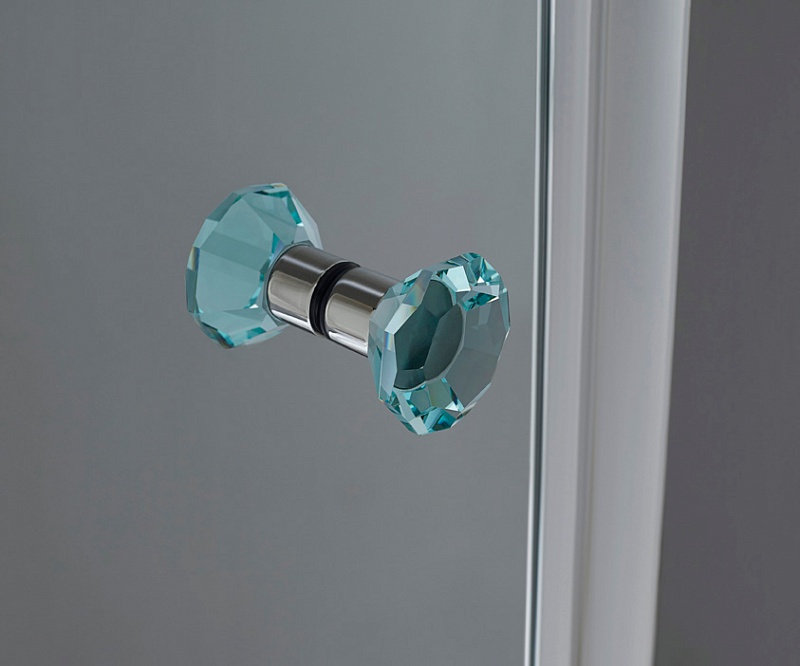 Душевая дверь в нишу Cezares 140см TRIUMPH-D-B-2-140-C-Cr профиль хром, стекло прозрачное