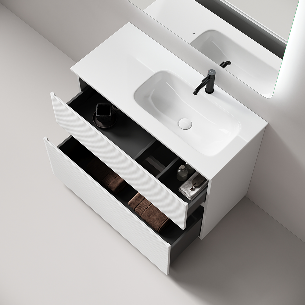 Тумба под раковину Sancos Folk Floor 100 FL100FRW правая, напольная, Bianco