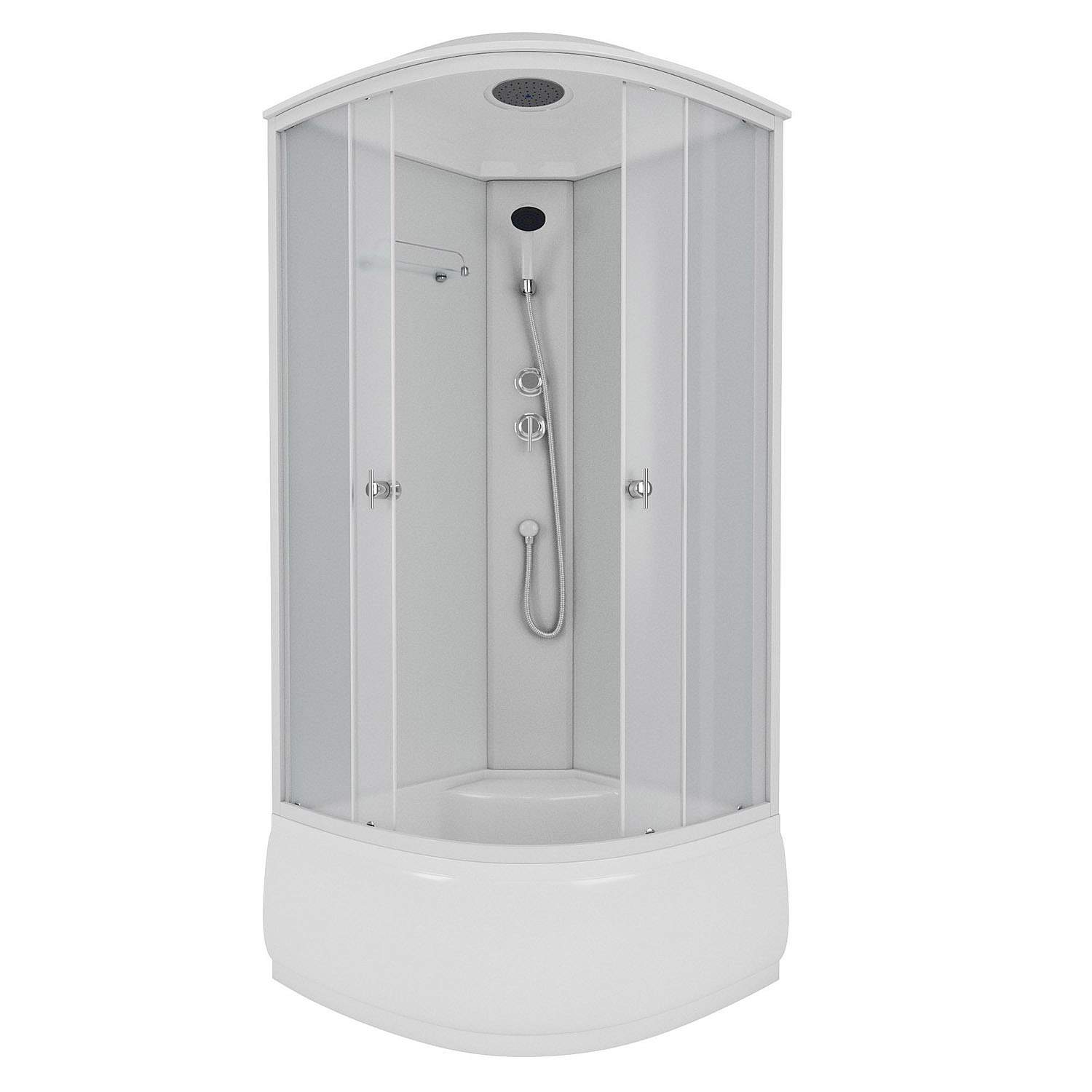 Душевая кабина Niagara Eco 90х90см NG-8308 профиль белый