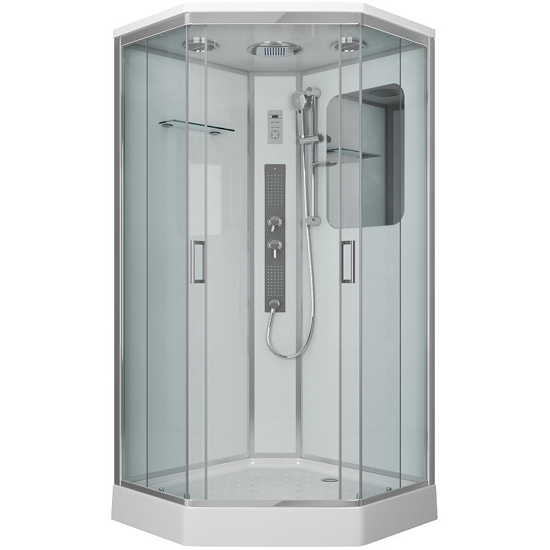 Душевая кабина Niagara Premium 90х90см NG-6001-01GD профиль хром