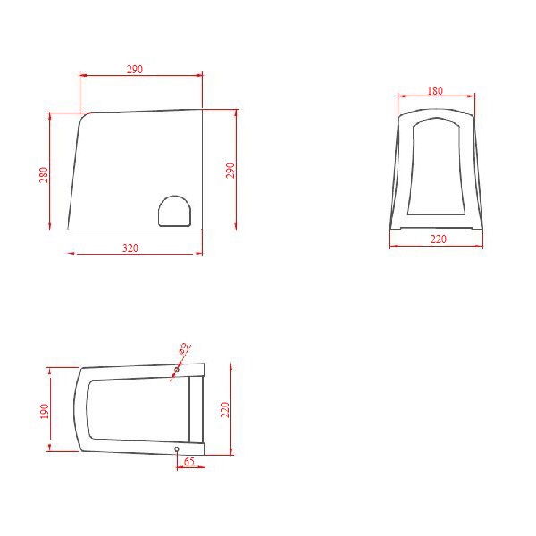 Полупьедестал BelBagno LAGO BB128PH