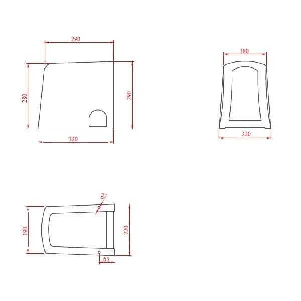 Полупьедестал BelBagno LAGO BB128PH