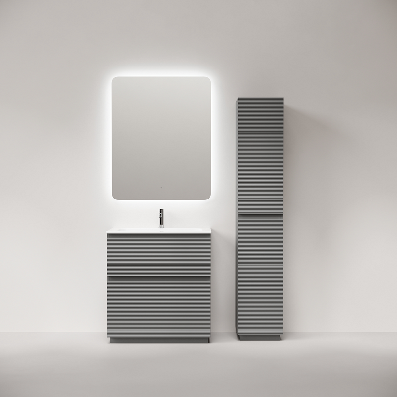 Тумба под раковину Sancos Folk Floor 80 FL80FES напольная, Ergraut soft