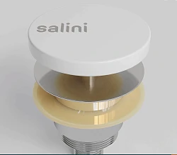 Донный клапан для ванны Salini D 402 152201WM белый матовый