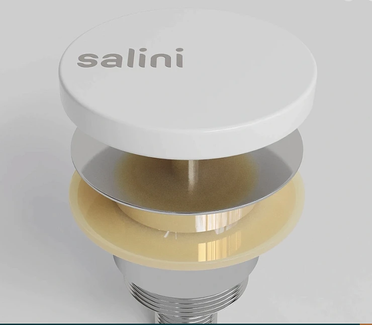 Донный клапан для ванны Salini D 402 152201WM белый матовый