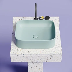 Раковина накладная Ceramica nova Element 505*380*150мм CN6052MLG зеленая матовая
