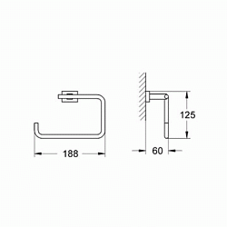 Полотенцедержатель Grohe Essentials Cube 40510001 хром