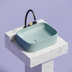 Раковина накладная Ceramica nova Element 505*380*150мм CN6052MLG зеленая матовая