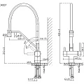 Смеситель для кухни Sancos Loro SC4007MB черный матовый