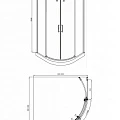 Душевой уголок Bravat Wave 90x200см BS090.1202S профиль хром, стекло прозрачное