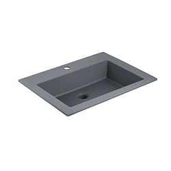 Раковина встраиваемая Vincea 60см VCB-13600G серая матовая