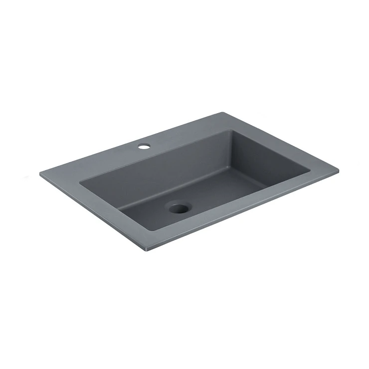 Раковина встраиваемая Vincea 60см VCB-13600G серая матовая