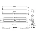 Душевой лоток Berges B1 Keramik 70 094018 бронза