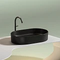 Раковина накладная Ceramica nova Element 600*380*122мм CN6048MB черная матовая