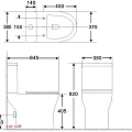 Бачок для унитаза Aquanet Roll 2-C-1 CL-12289-1