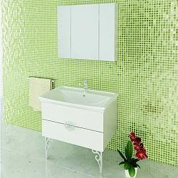 Зеркало-шкаф Comforty Римини 80 00003130372CF белый