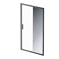 Дверь душевая в нишу AM.PM Gem W90G-120-1-195BMir Стекла прозрачное, зеркальное; профиль черный