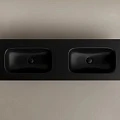 Раковина двойная встраиваемая Ceramica Nova Grace 140 см CN7022MBwx черная матовая