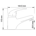 Смеситель для раковины Wasserkraft Isen 2603 хром