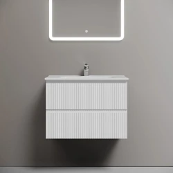 Тумба под раковину Sancos Snob R 70 SNR70W белая матовая