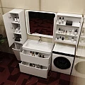 Тумба с раковиной Style Line Бергамо мини 90 напольная, антискрейч белый матовый