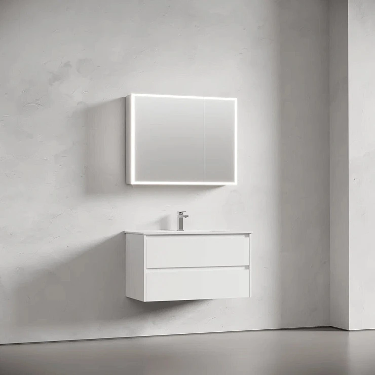 Зеркало-шкаф Sancos Evoke 90 SC8090 с подсветкой