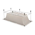 Акриловая ванна BERGES TARI 180x80 с каркасом 050031 белая глянцевая