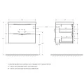 Тумба под раковину BelBagno Marino 70 MARINO-700-2C-SO-BL-P белая глянцевая