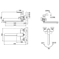 Смеситель для ванны с душем Bravat OPAL F6125183CP-02L хром