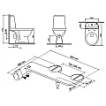 Унитаз-компакт Damixa Origin Evo 421788607SC белый глянец
