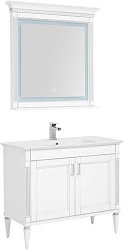 Мебель для ванной Aquanet Селена 105 белый/серебро 2 дверцы