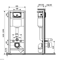 Инсталляция для унитаза KKPol Standard ZSP/M425/0/K