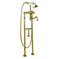 Напольный смеситель для ванны с душем Cezares MARGOT-VDPS2-03/24-N золото