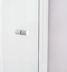 Душевая дверь в нишу Cezares 90см RELAX-BS-90-P-Bi профиль белый, стекло рифленое