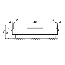 Комод Aquaton Мадрид 120М 1A168803MA010 белый