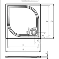 Душевой поддон Riho Kolping 80х80см D004004005 белый