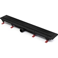 Душевой лоток Veconi Basic 35 CH350BC черный матовый