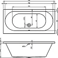 Акриловая ванна RIHO 170x80 B055001005 белая глянцевая