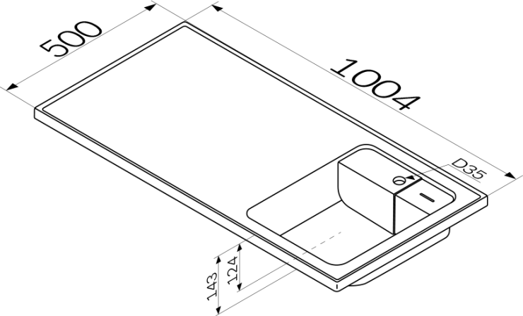 Тумба с раковиной AM.PM X-Joy 40 R под узкую стиральную машину, белая