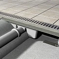 Душевой лоток AlcaPlast APZ1 750 с опорами, хром