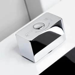 Смеситель для ванны с душем Wasserkraft Aller 1061WHITE белый/хром