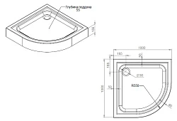 Душевой поддон AM.PM Gem 100x100см W90T-401-100W белый