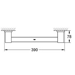 Полотенцедержатель Grohe Essentials Cube 40514001 хром
