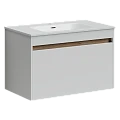 Тумба под раковину Sancos Smart 80 SM80W белая глянцевая