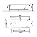 Экран AM.PM Spirit 170x75 W72A-170-075W-P2 белый