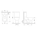 Унитаз-компакт Damixa Palace Grand 468600SC белый глянец