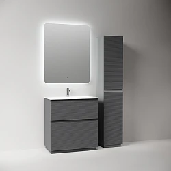 Тумба под раковину Sancos Folk Floor 80 FL80FGS напольная, Grey soft