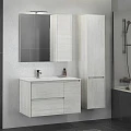 Тумба с раковиной Comforty Бремен 90 дуб Белый