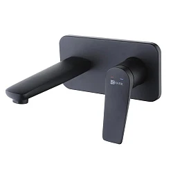 Смеситель встраиваемый для раковины Lemark Bronx LM3726BL с внутренней частью, черный матовый